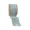 LaRibbons 2 1/2" Wired Premium Velvet | Aqua with Silver Metallic Dupioni Back | 5 Yard Roll